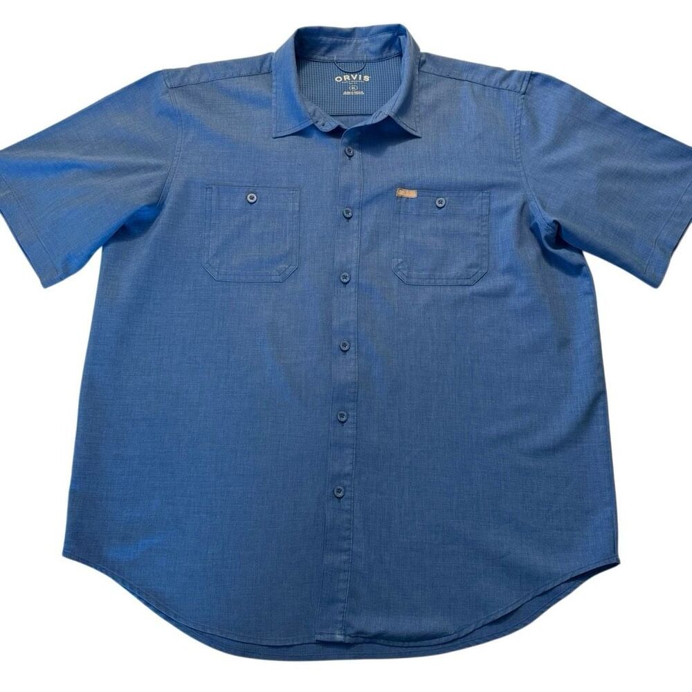 Orvis | Classic Collection | Blue Short Sleeve Tech Shirt | Men’s XL